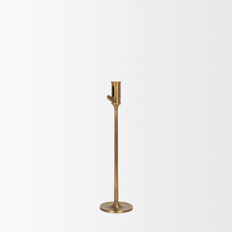 Chantria Large Solid Natural Brass Adjustable Taper Candle Holder