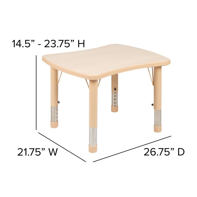 22x27 Rectangular Plastic Activity Table