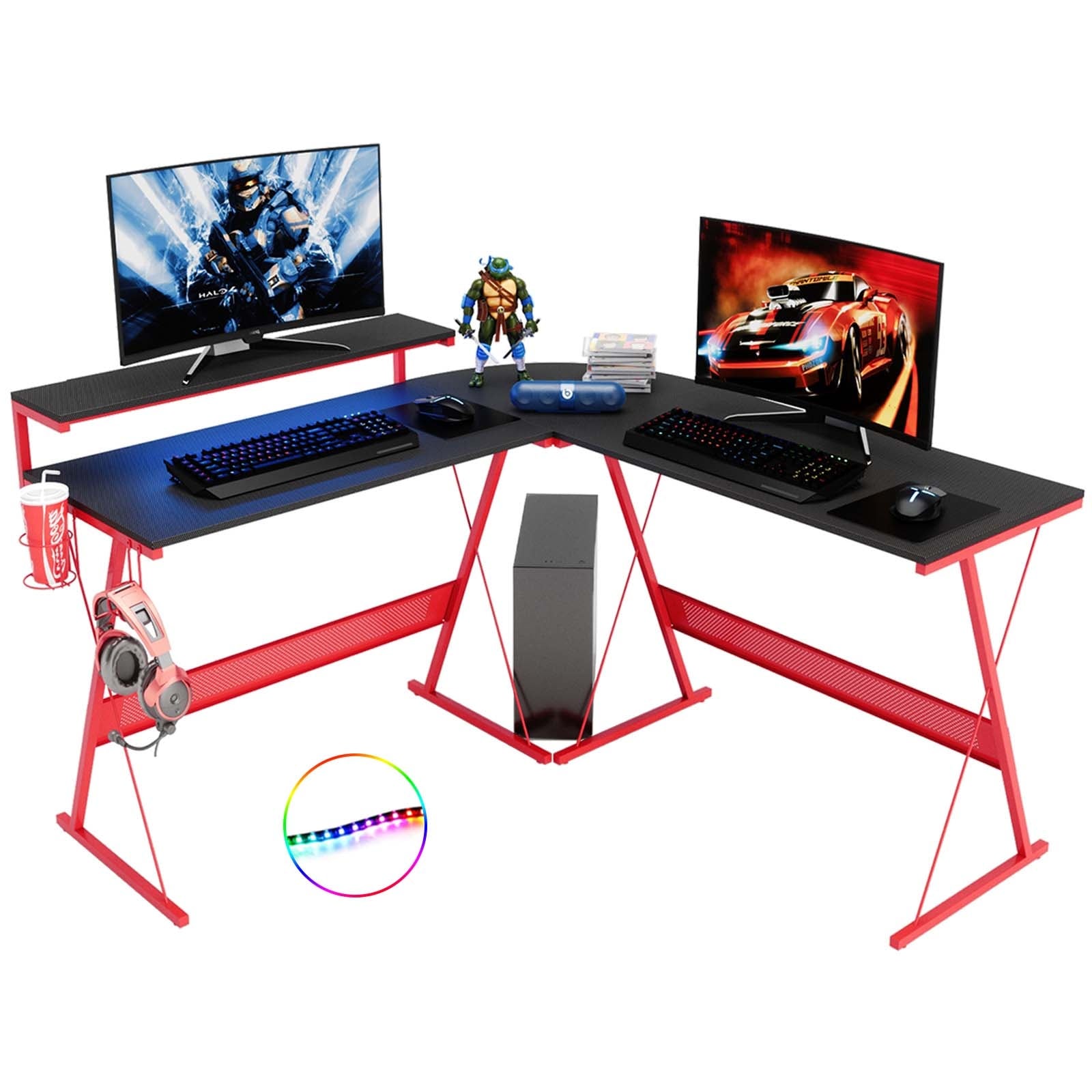 Desenio l sales shaped gaming desk
