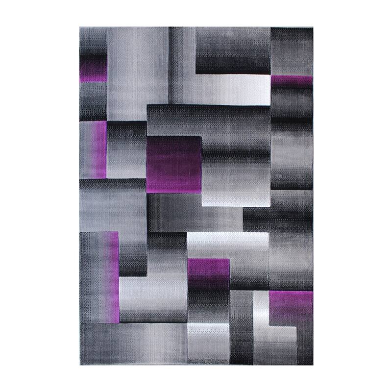 Modern Geometric Style Color Blocked Indoor Area Rug