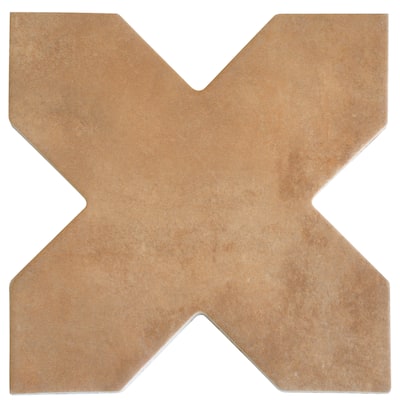 Apollo tile 7" x 7" Terralis Matte Terracotta Porcelain Tile (5.6 sq ft/case) - 16 Pack