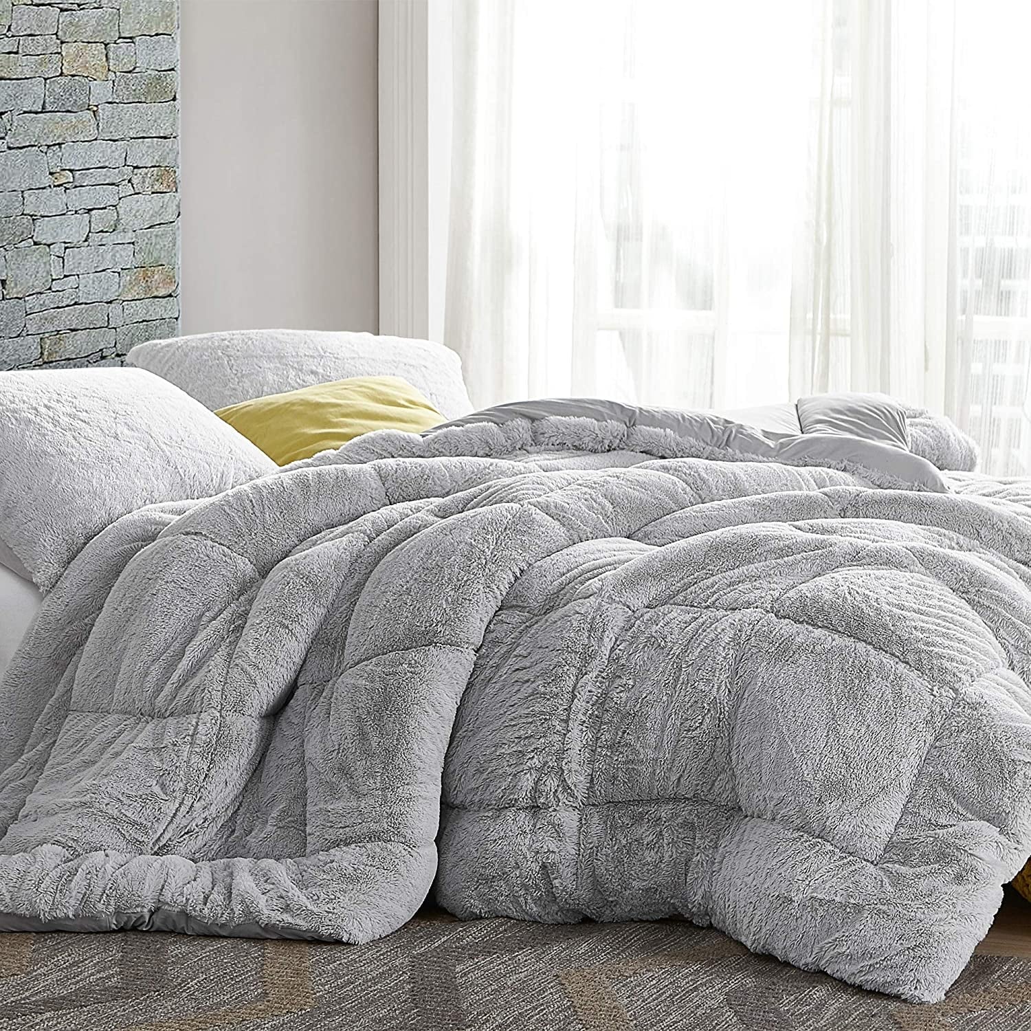 Grey comforter hot sale set full