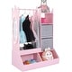 preview thumbnail 7 of 10, Kids Dress Up Storage with Mirror & Light Pink