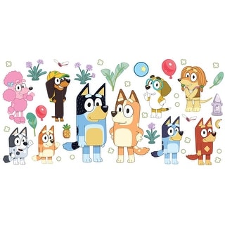 Bluey Family & Friends Peel and Stick Wall Decals by RoomMates