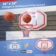 preview thumbnail 7 of 9, Costway Large Wall Mounted Basketball Hoop with 36" x 24" - See Details