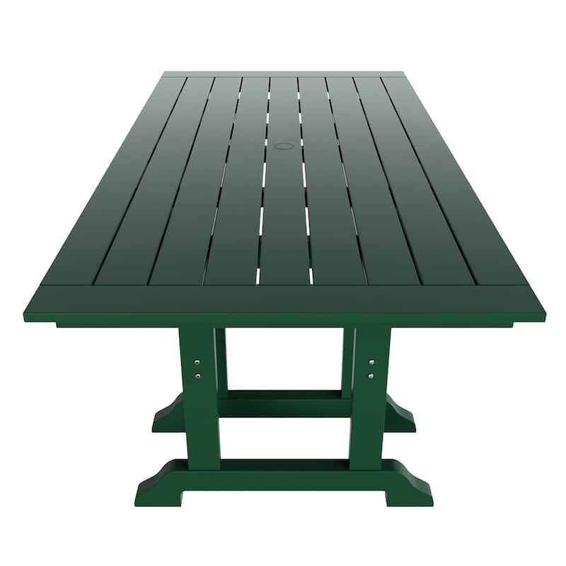 Polytrends Laguna Hdpe All Weather Outdoor Patio 71" Rectangular Dining Table
