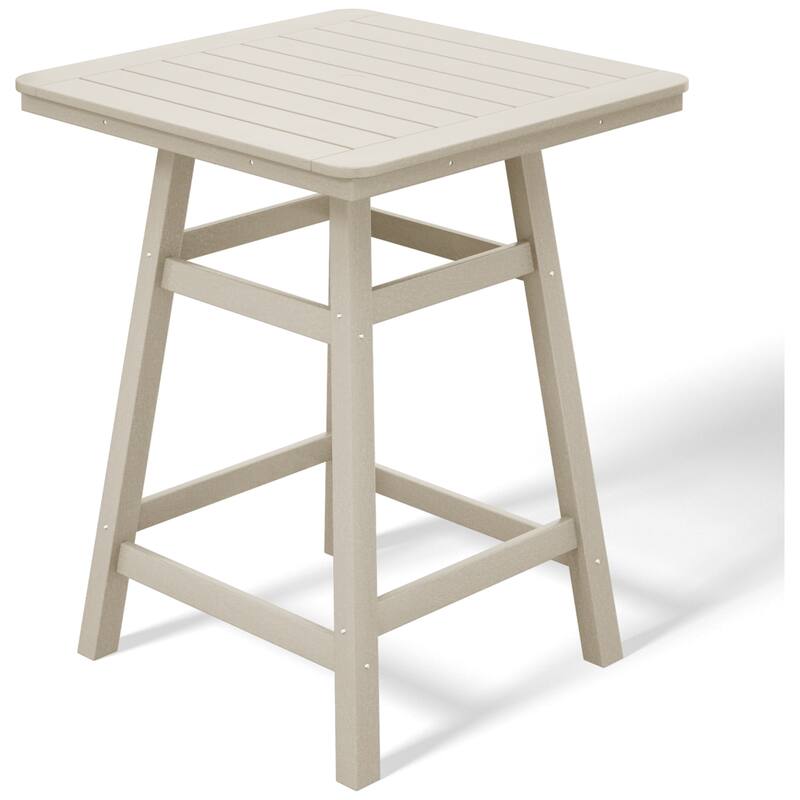 Laguna Hdpe All Weather Outdoor Patio 30" Square Counter Bistro Table