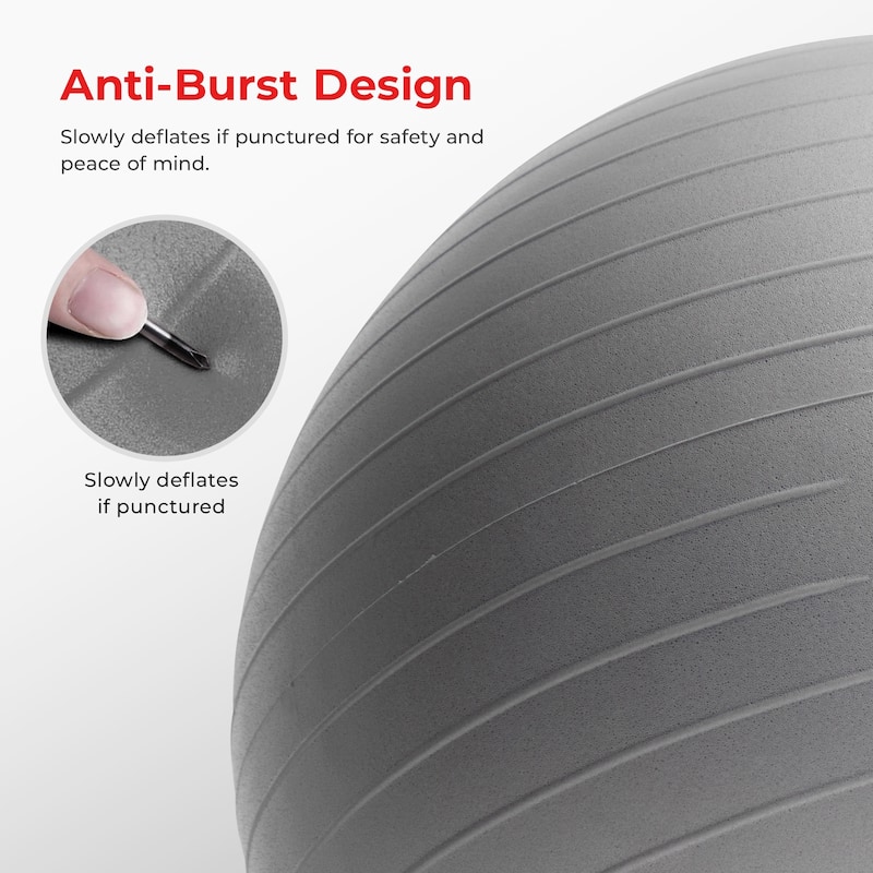 Sunny Health & Fitness Premium Yoga Ball Medium 65CM SF-EB02
