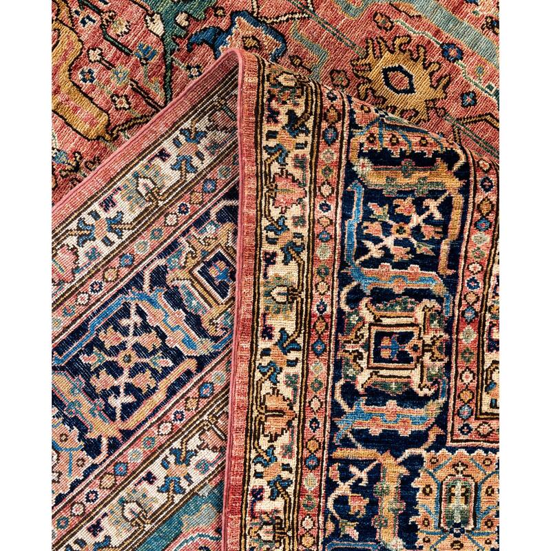 Serapi One-of-a-Kind Hand-Knotted Area Rug - Pink - 8' 11" x 12' 0"