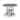 POLYWOOD Nautical Trestle 48" Round Counter Table