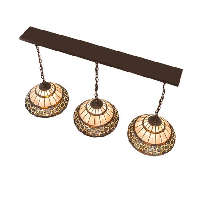 Meyda Tiffany 249942 3 Light 48" Wide Linear Pendant