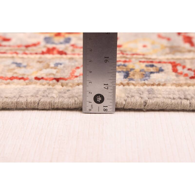 ECARPETGALLERY Hand-knotted Modern Oushak Light Grey Wool Rug - 8'5 x 11'8