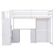preview thumbnail 36 of 34, Twin Loft Bed with Wardrobe, Desk, Drawers, Cabinet, and Staircase, Grey