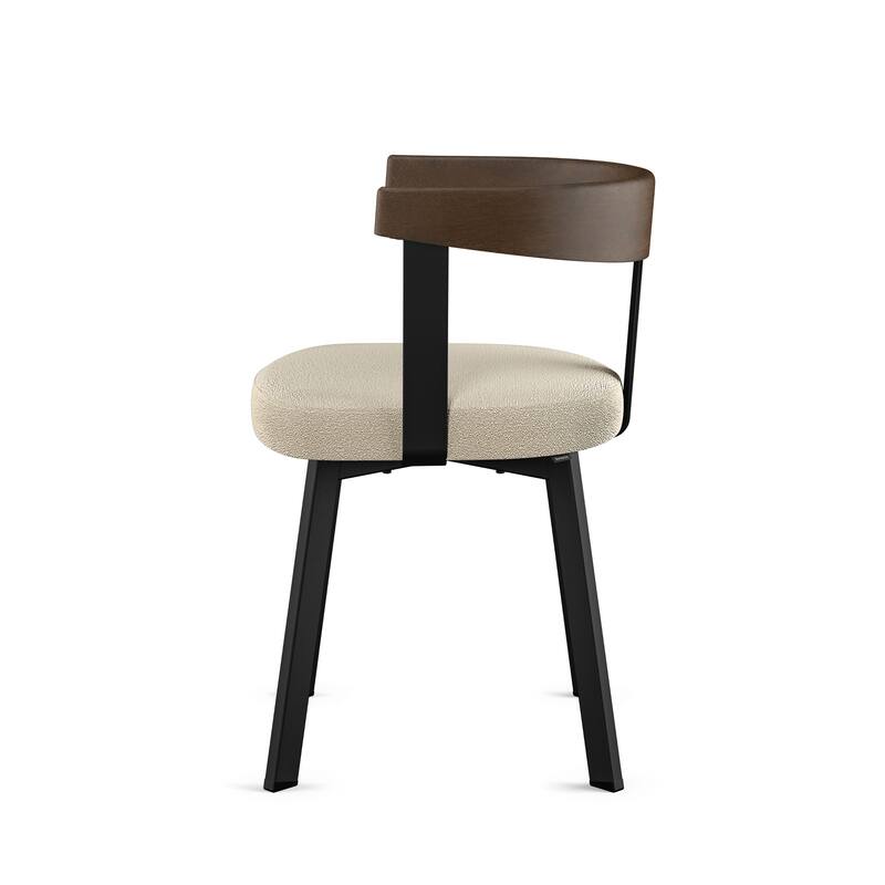Amisco Lars Dining Chair with Wooden Backrest and Armrests