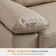 preview thumbnail 41 of 56, OVIOS Mid-Century SUEDE Leather Chaise Reversible Sofa
