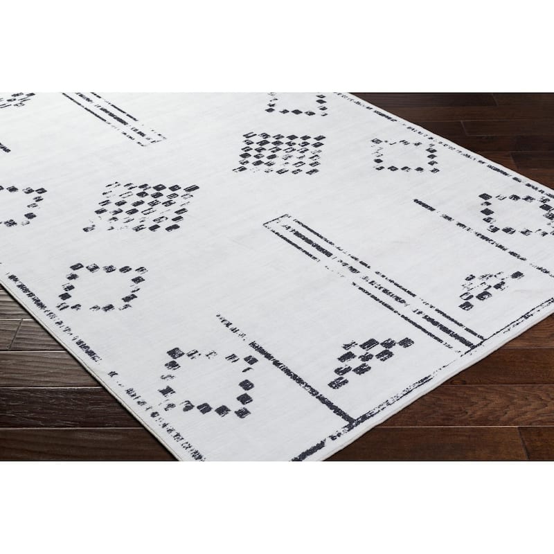 Livabliss Lavable Global Diamond Washable Area Rug