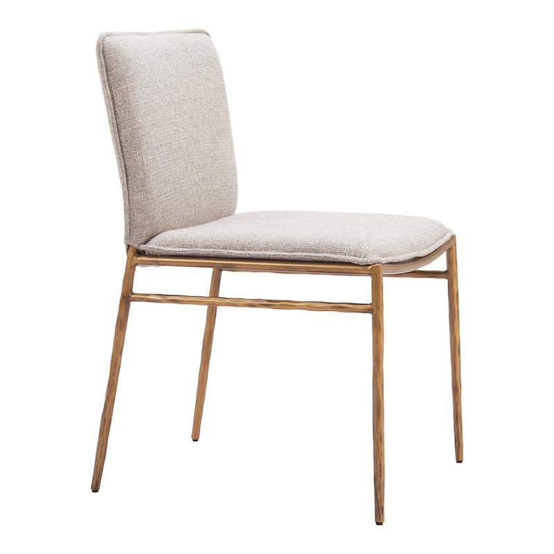 Nordvest Dining Chair Beige & Gold