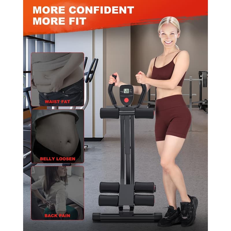 Ab Trainer Workout Equipment Ab Machine Exercise Abdominal Foldable