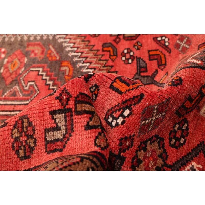 ECARPETGALLERY Hand-knotted Andelz Red Wool Rug - 3'8 x 6'11