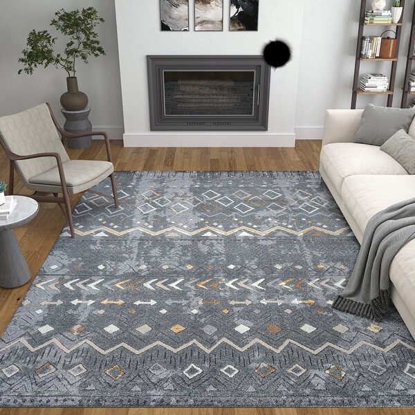 Alise Rugs Daytona Contemporary Tribal Area Rug. Opens flyout.