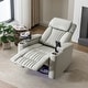preview thumbnail 31 of 41, PU Leather Power Recline with LED Light Strip, Home Theater Seating