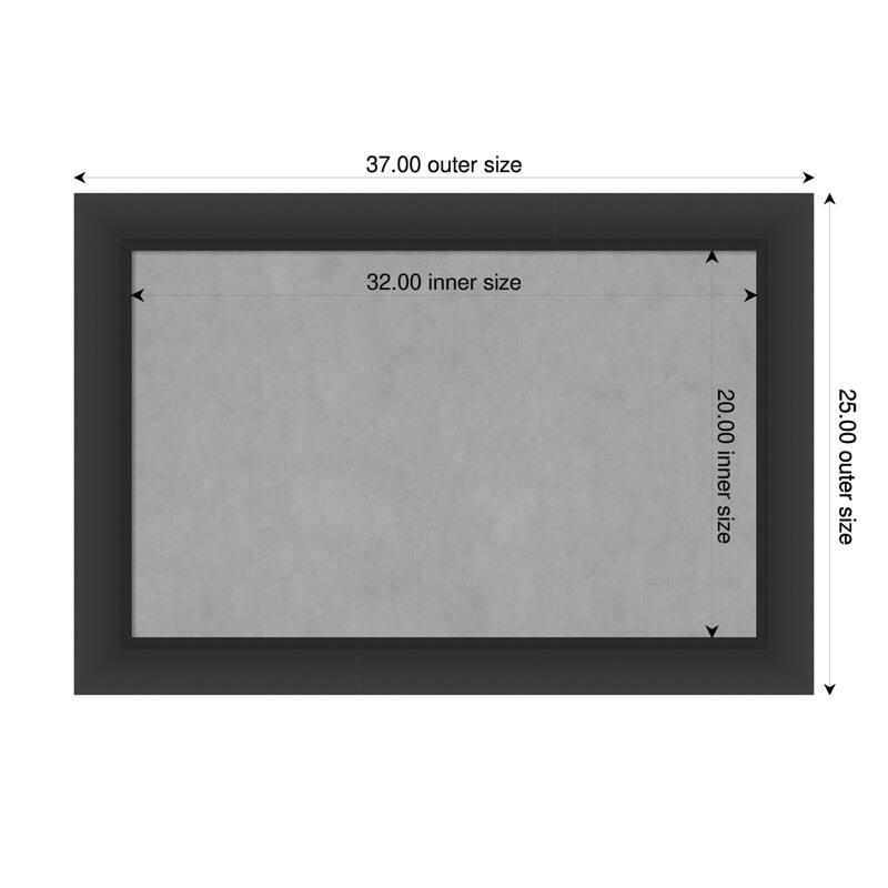 Amanti Art Sloped Black Framed - 37 x 25 in - Sloped Black