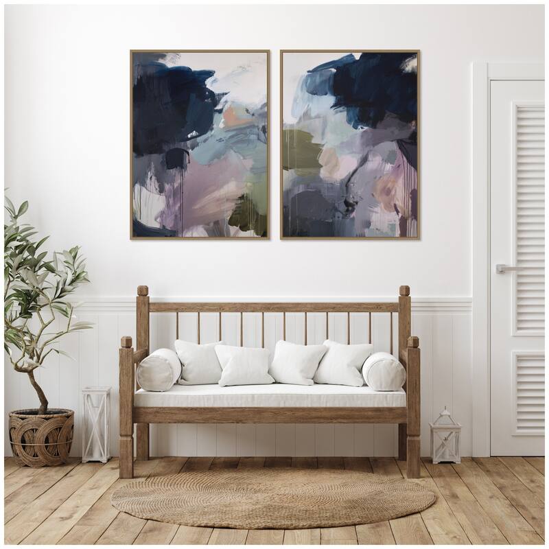 Kate and Laurel Under the Sky No. 1 & No. 2 2 Piece Framed Canvas Wall Art Set by Amy Lighthall