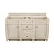 preview thumbnail 4 of 23, James Martin Vanities Bristol 60" Double Vanity, Vintage Vanilla Vintage Vanilla Cabinet Base Only - No Top