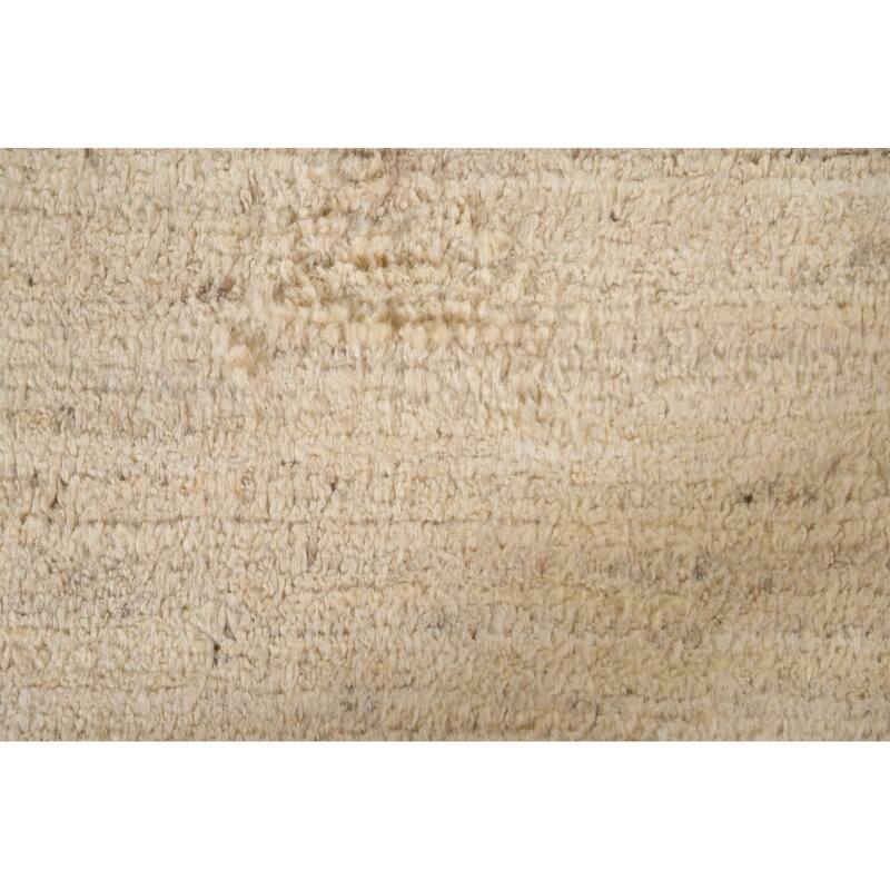 Hand Knotted Oriental 100% Wool Carpet Modern Tribal Beige & Ivories Moroccan Area Rug - 8' 1'' X 5' 8''
