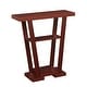preview thumbnail 20 of 21, Copper Grove Helena V-shaped 3-tier Console Table