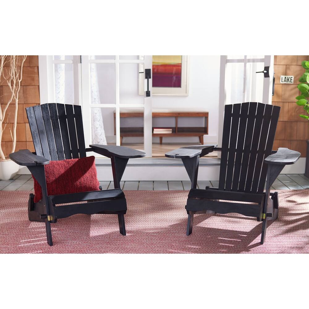 SAFAVIEH Outdoor Fulga Adirondack Chair (Set of 2) - 34"W x 33"D x 33"H