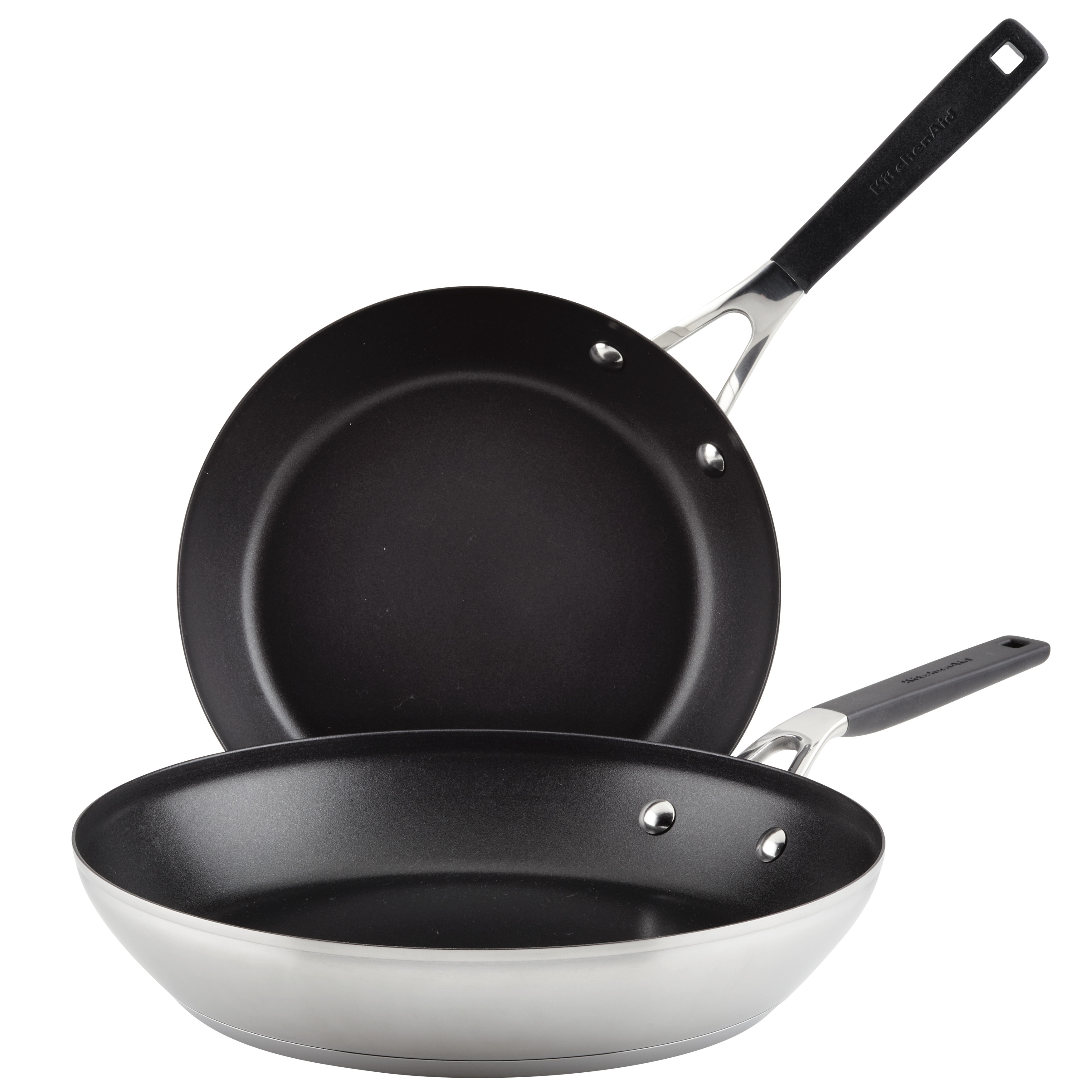 KitchenAid Stainless Steel Nonstick Induction Frying Pan, 8-Inch, Brushed  Stainless Steel