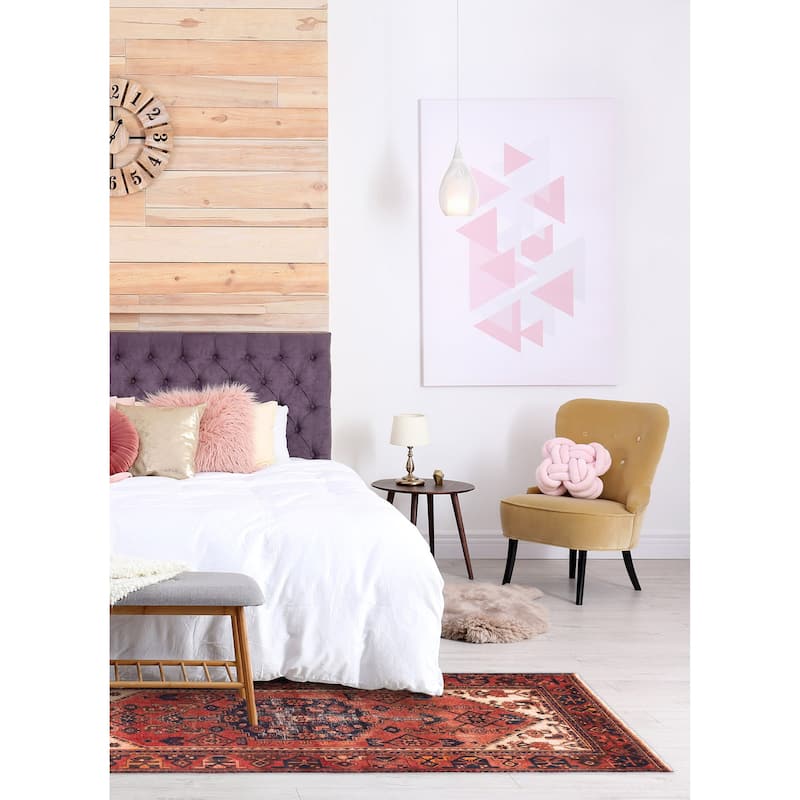 ECARPETGALLERY Hand-knotted Antalya Vintage Dark Copper Wool Rug - 4'3 x 7'5