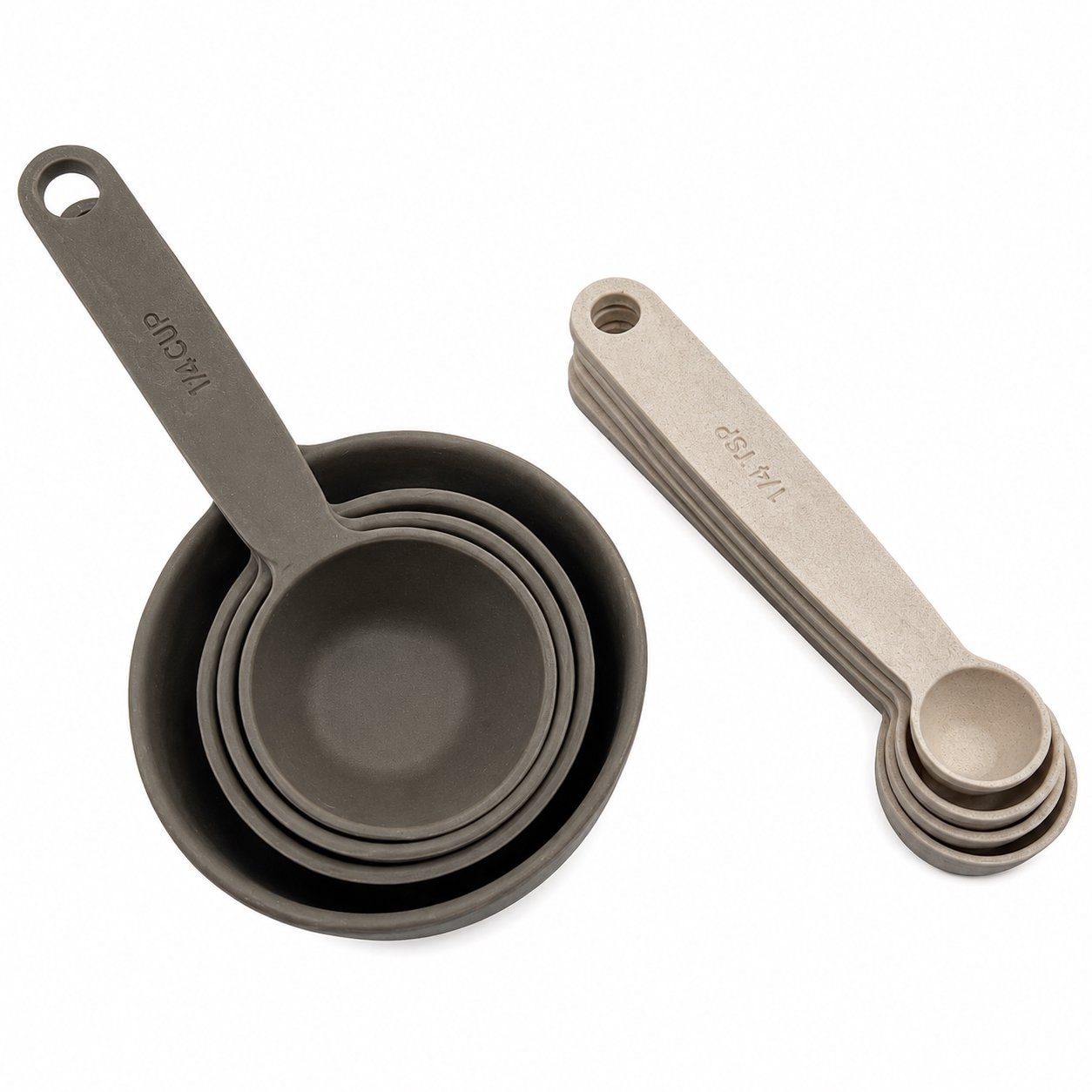 Handy Housewares 8-Piece Bamboo Fiber Measuring Cups & Spoons Set - 1 Set