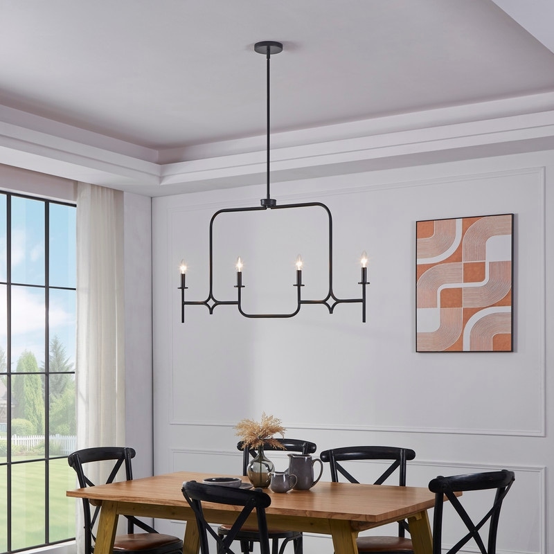 Black 4 light chandelier online