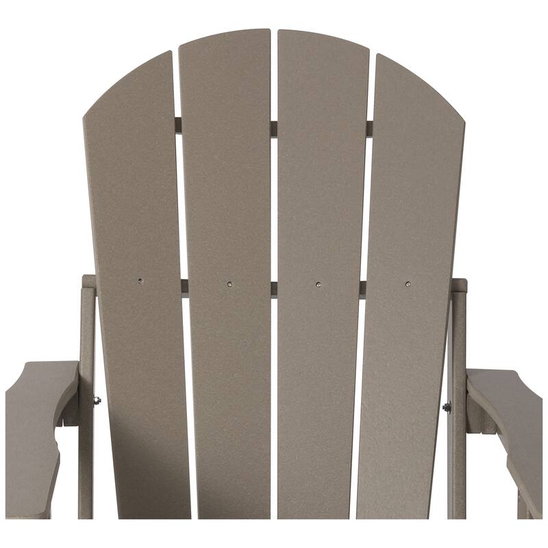 Laguna Outdoor Folding Adjustable Adirondack Chair with Cup Holder & Hideaway Ottoman