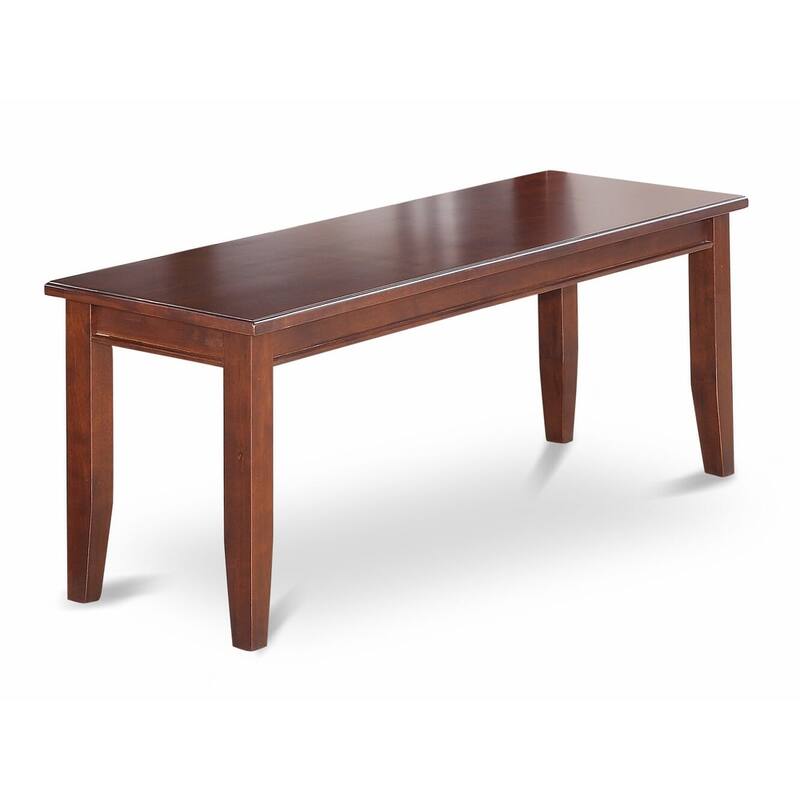 East West Furniture Kitchen Table Set- a Dining Table and Linen Fabric Dining Chairs, Mahogany (Pieces Option)