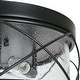 preview thumbnail 7 of 11, Raretta Modern Farmhouse Black 3-Light Drum Flush Mount Glass Ceiling Light - D13" x H6"