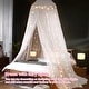 preview thumbnail 5 of 23, YEERSWAG Elegant Princess Bed Canopy Bed Curtain Nets with Luminous Stars Lights