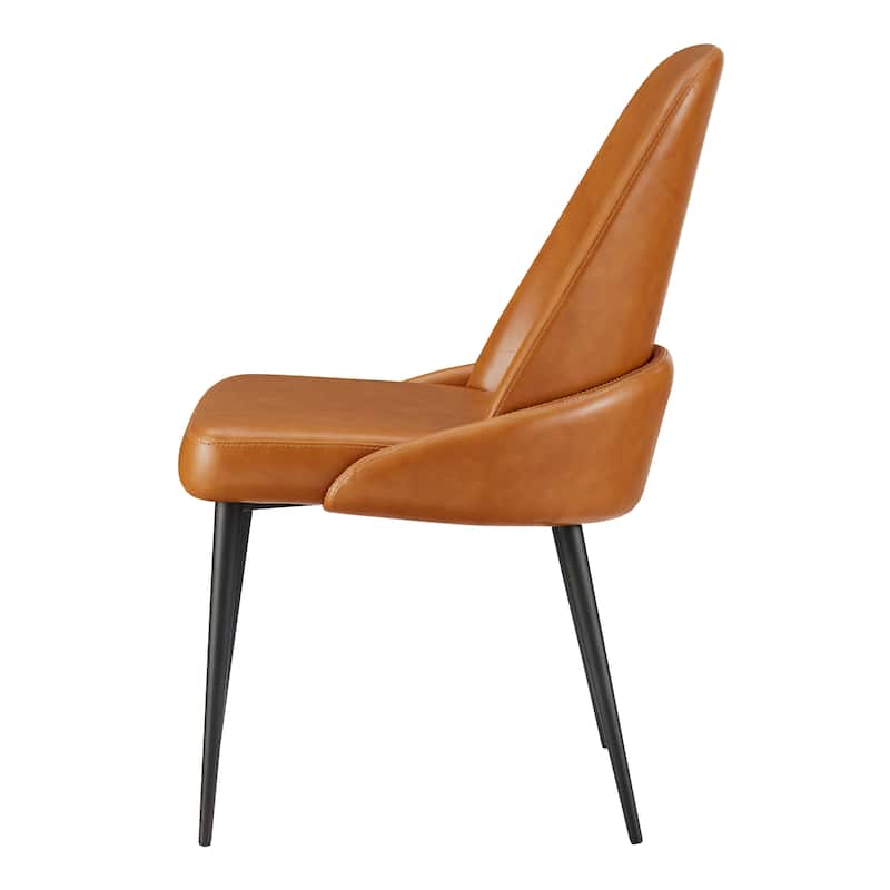 NPD Furniture Elodie Faux Leather Dining Side Chair (Set of 2)