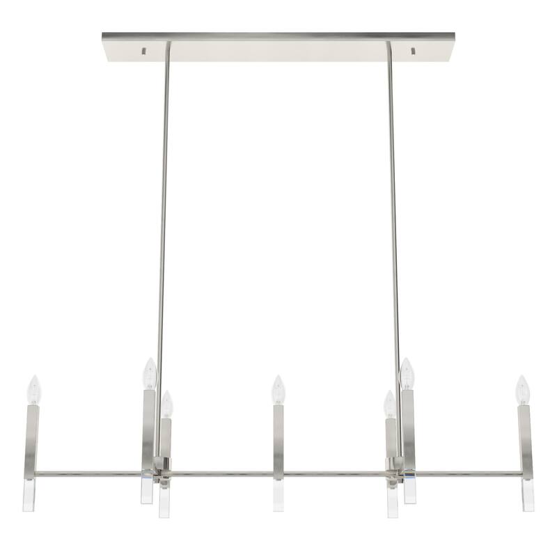 Hunter Sunjai Candle Chandelier - Entry, Kitchen Island, Dining Room, Living Room - Geometric, Glam, Contemporary