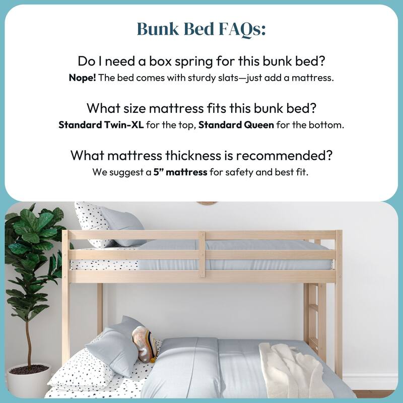 Now Furniture Bunk Bed, Twin XL over Queen