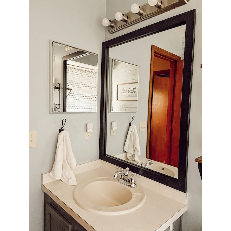 Frame My Mirror Oil Rubbed Bronze Framed Vanity Mirror, Meade Design