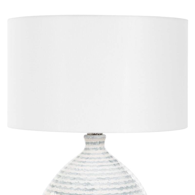 Uttermost Clary Horizontally Striped Table Lamp - 17.00" W x 26.50" H x 17.00" D