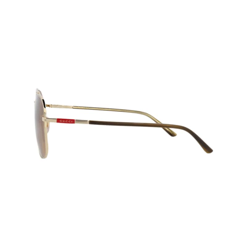 Gucci Aviator-Frame Metal Sunglasses