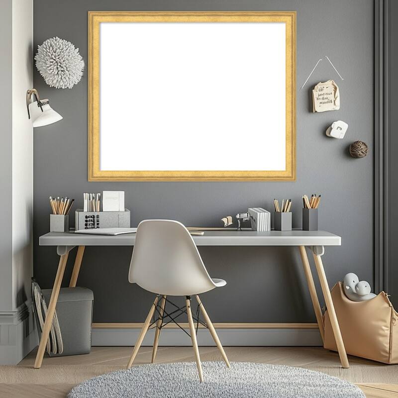 Owen Gold Framed Dry Erase Magnetic Board