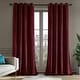 preview thumbnail 44 of 85, Deconovo Velvet Blackout Curtains, 2 Panels, Thermal Insulated 52x63 Inch - Wine