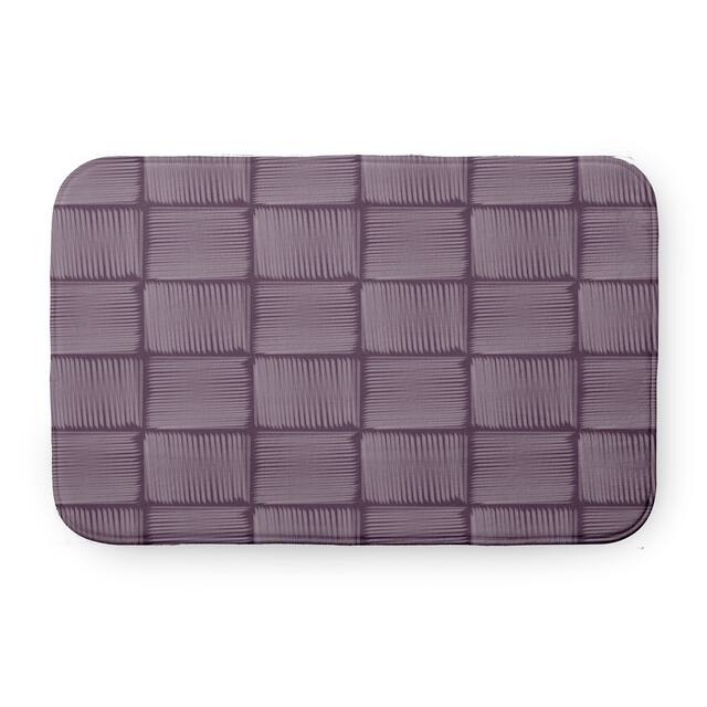 Basketweave Pet Feeding Mat for Dogs and Cats - Purple - 24" x 17"