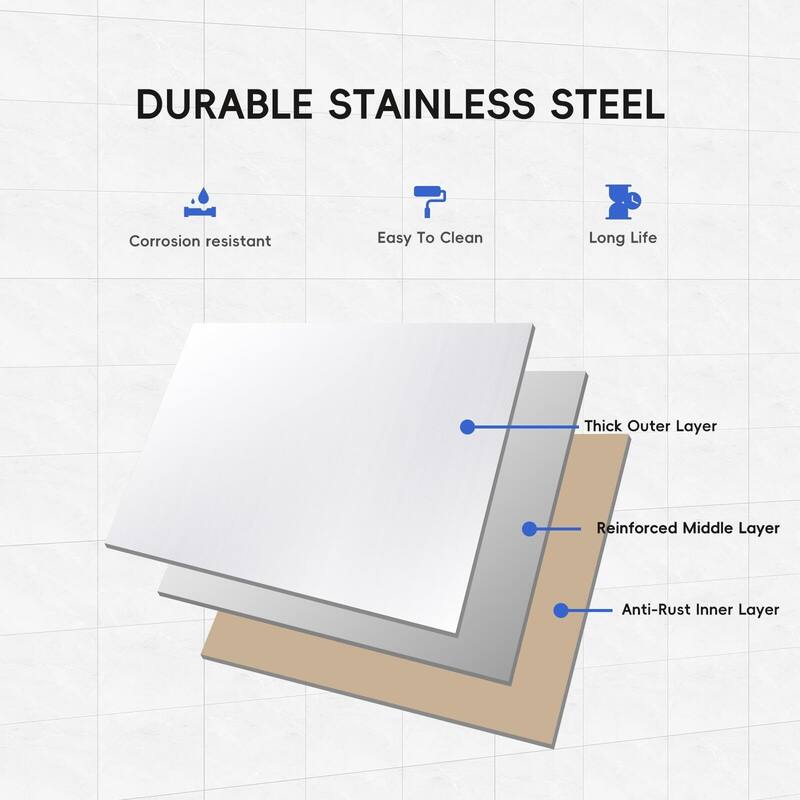 Stainless Steel Table with Overshelf, NSF Heavy Duty Prep Table