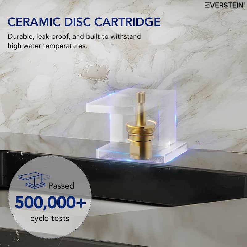 Widespread Bathroom Faucet Hot/Cold Water Deck Mounted Roman Tub